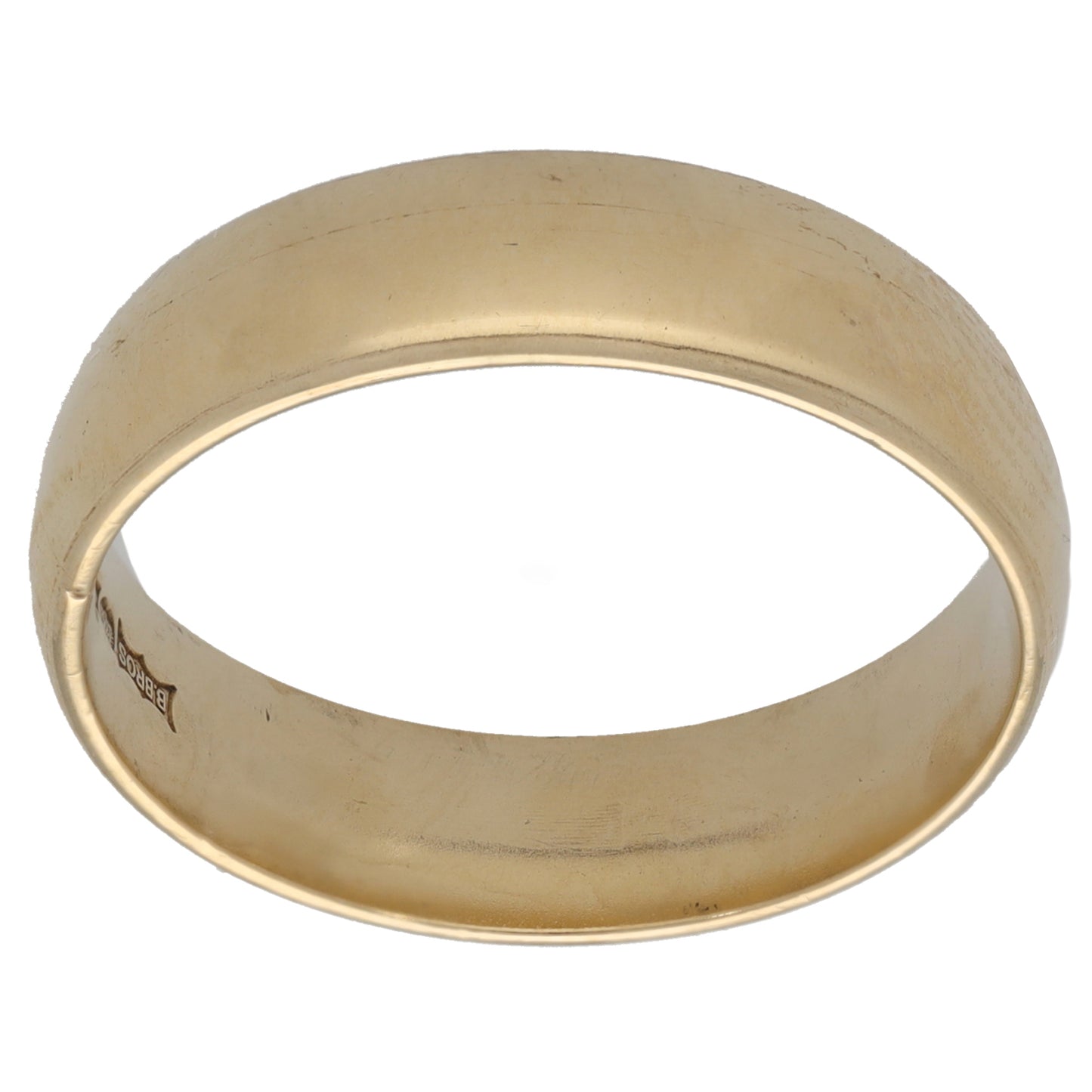 9ct Gold Plain Wedding Ring Size T