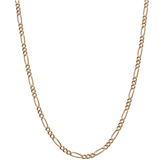 9ct Gold Figaro Chain 20"