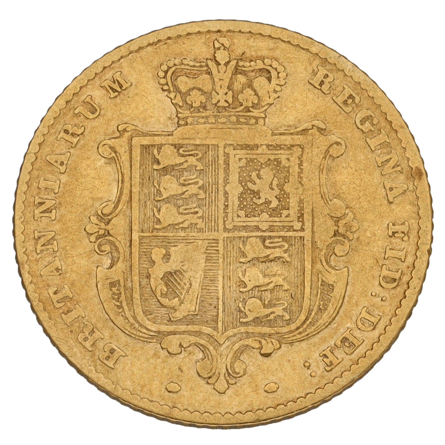 22ct Gold Queen Victoria Half Sovereign Coin 1851