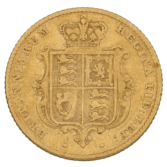 22ct Gold Queen Victoria Half Sovereign Coin 1851