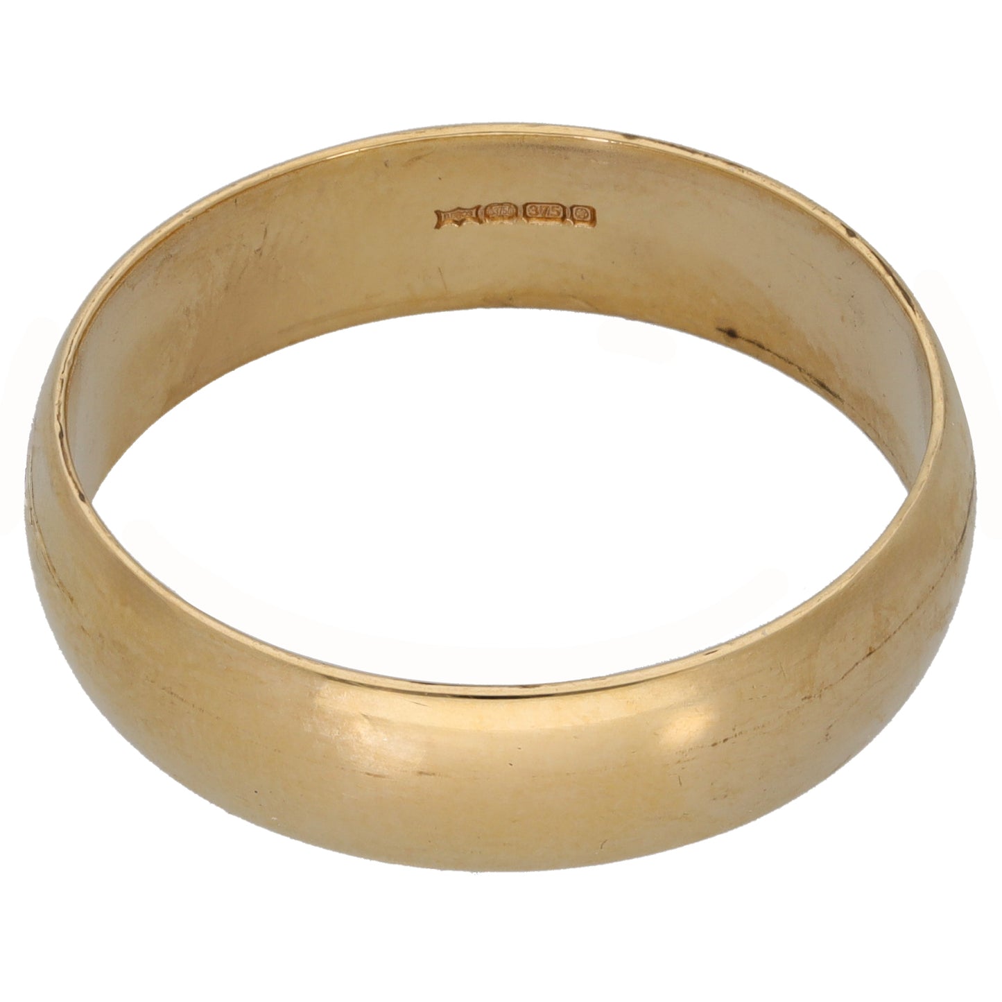 9ct Gold Plain Wedding Ring Size X