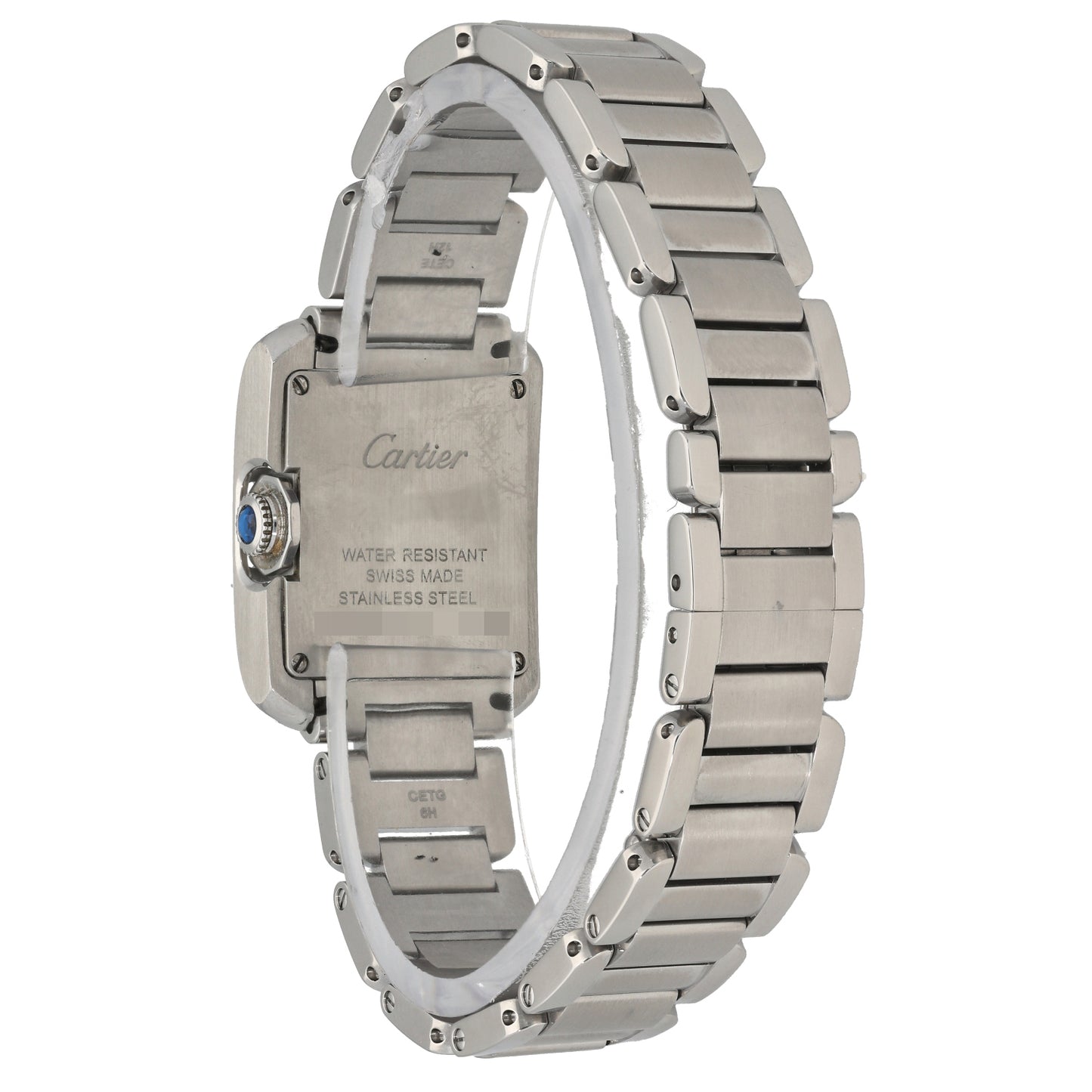 Cartier Tank Anglaise W5310022 23mm Stainless Steel Watch