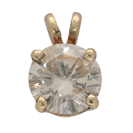 9ct Gold 1.00ct Diamond Solitaire Pendant
