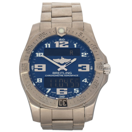 Breitling Aerospace Evo E79363 43mm Titanium Watch