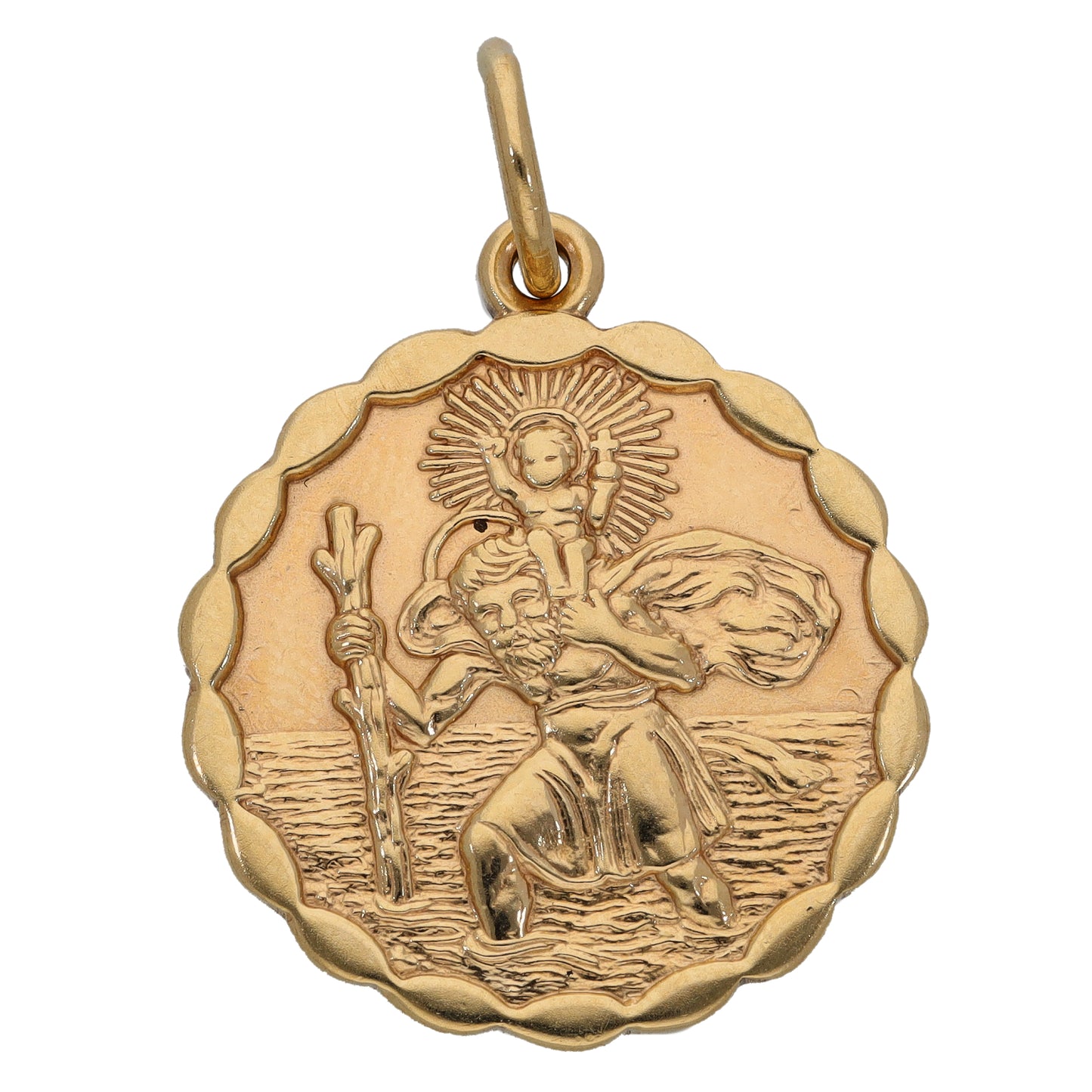 9ct Gold St Christopher Pendant