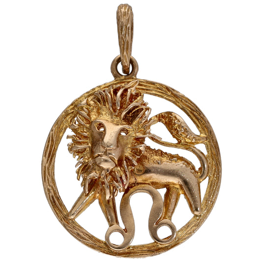 9ct Gold Lion Pendant