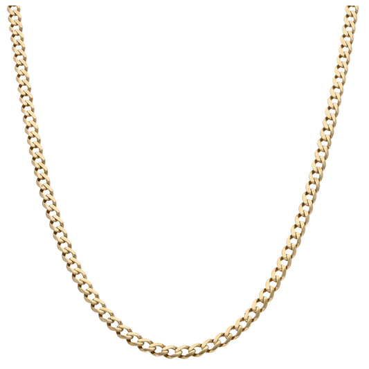 9ct Gold Curb Chain 24"