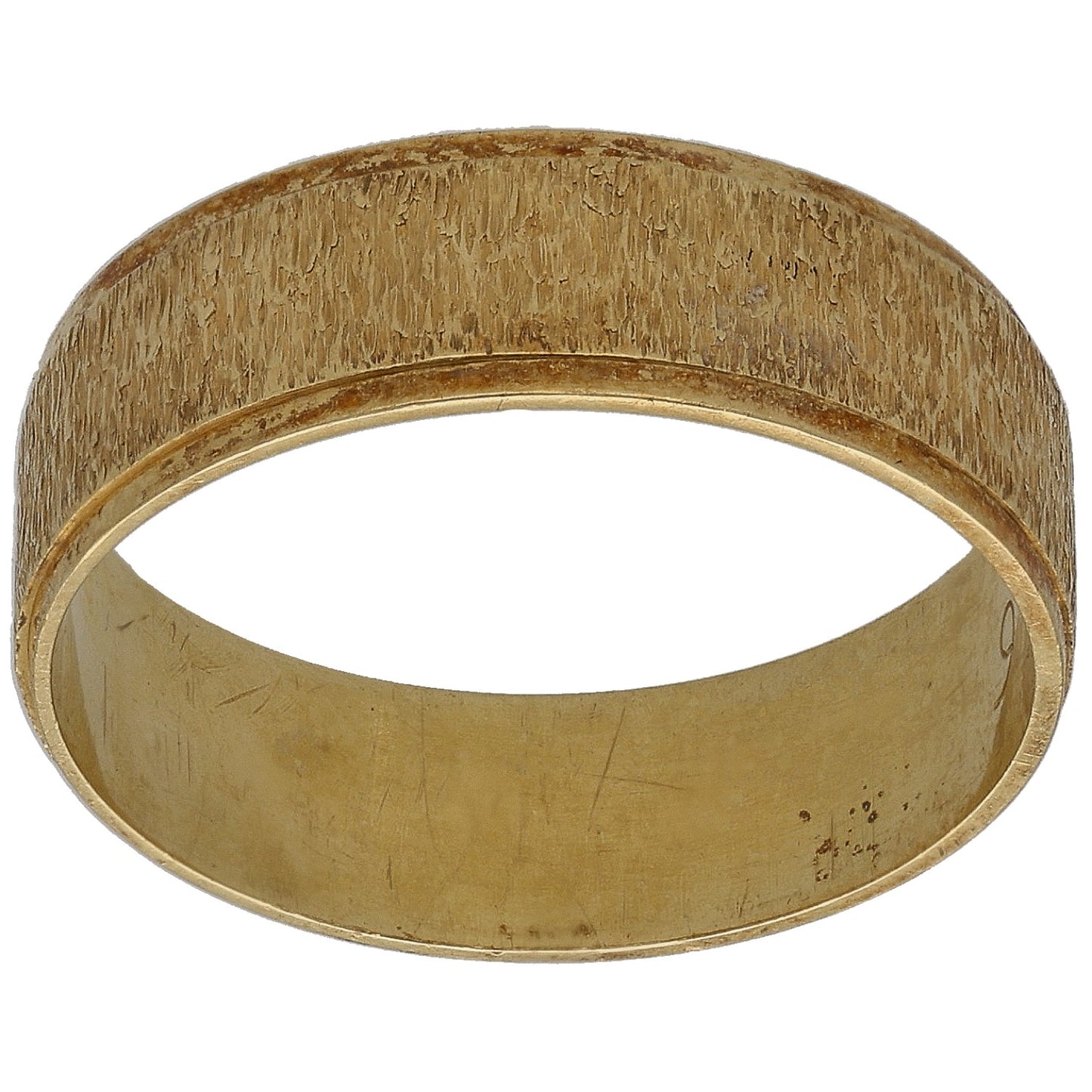 18ct Gold Plain Wedding Ring Size P