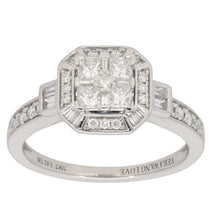 Load image into Gallery viewer, 18ct White Gold 0.95ct Ladies Dress/Cocktail Ring #7V%BL
