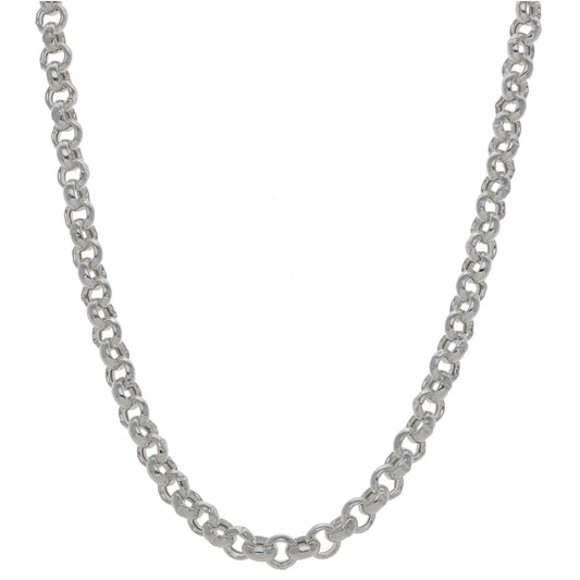New Sterling Silver Round Belcher Chain 20"