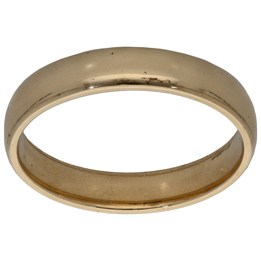 9ct Gold Plain Wedding Ring Size R