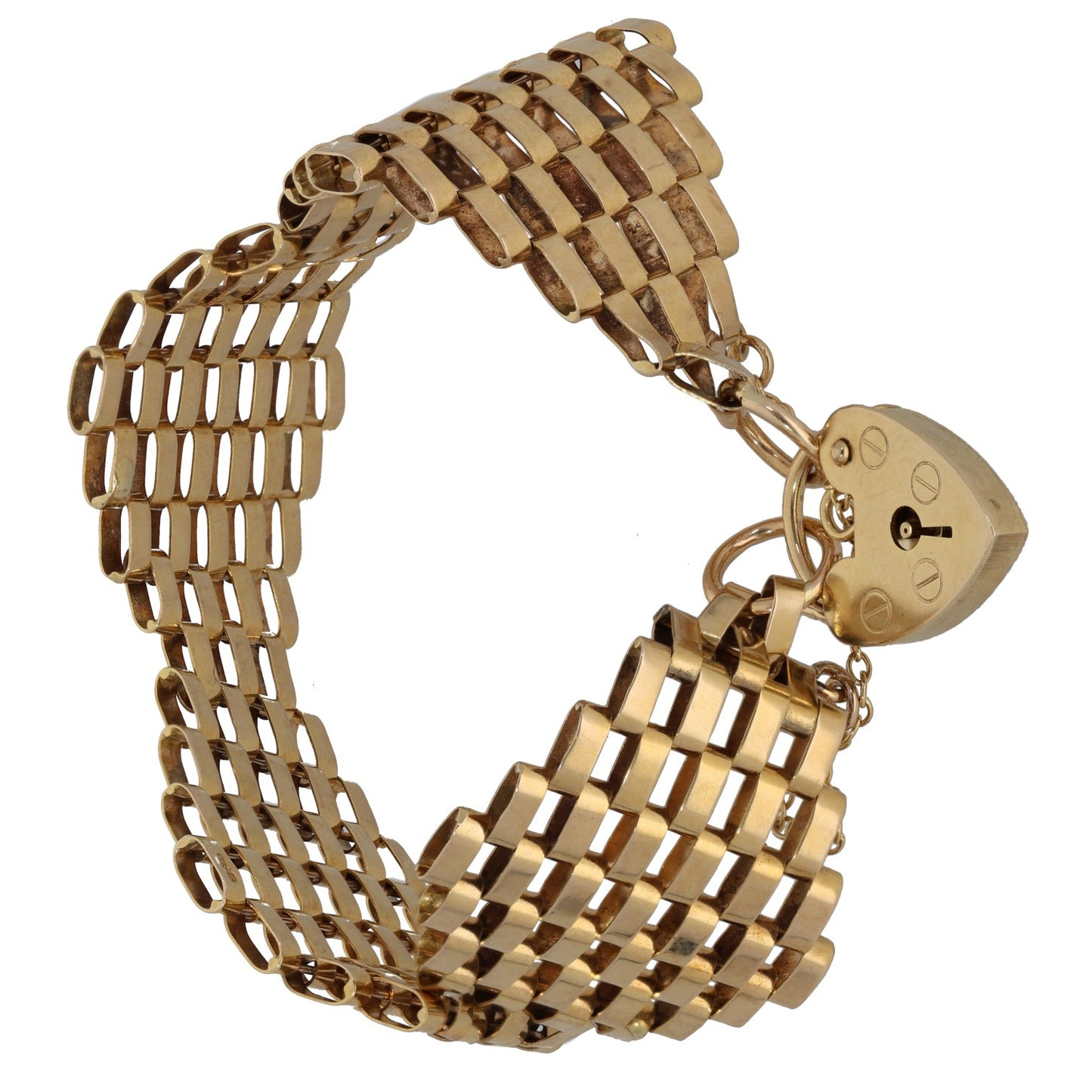 9ct Gold Gate Bracelet
