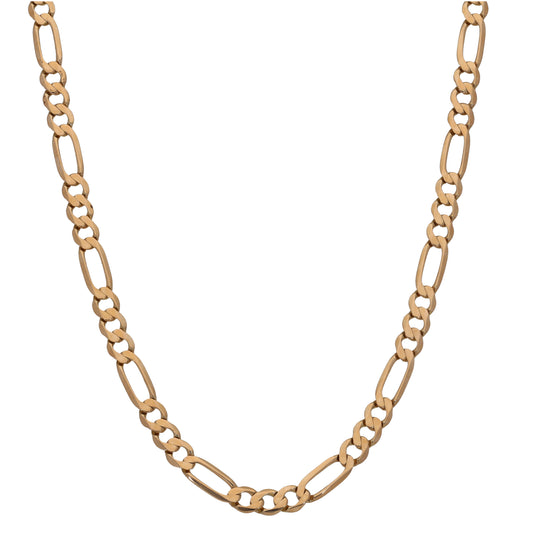 9ct Gold Figaro Chain 24"