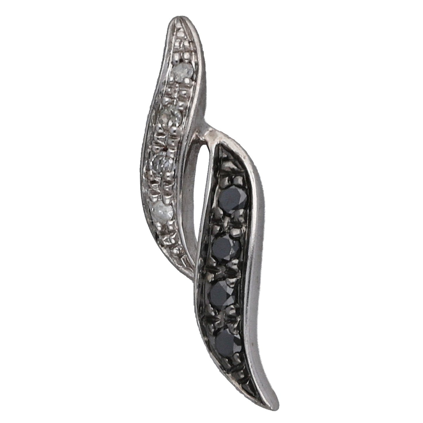 9ct White Gold 0.08ct Diamond Earrings & Pendant Set