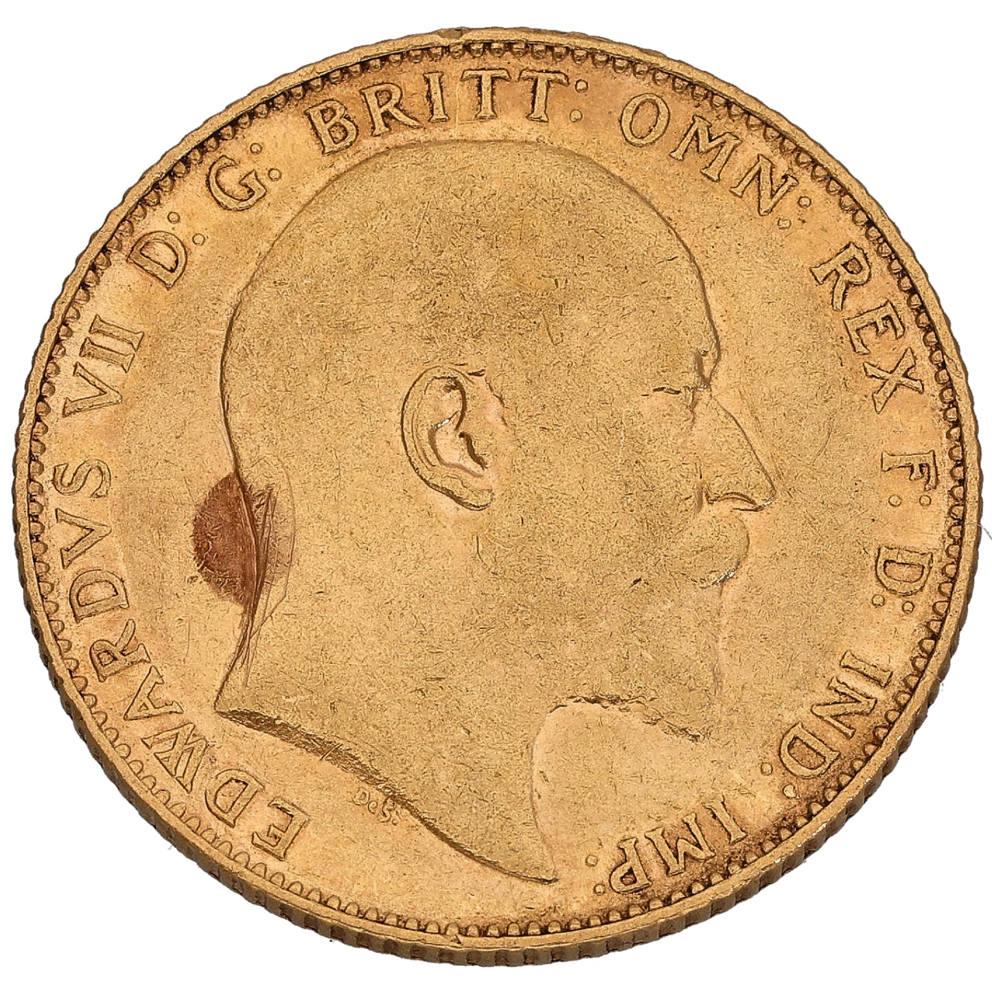 22ct Gold King Edward VII Full Sovereign Coin 1909