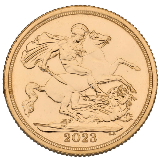 22ct Gold King Charles III Full Sovereign Coin 2023
