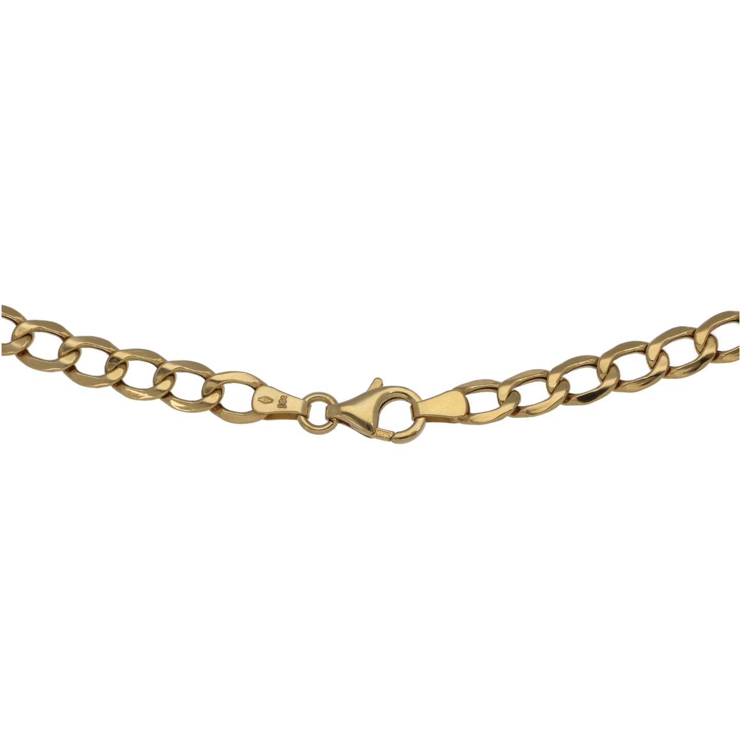 9ct Gold Curb Chain 24"