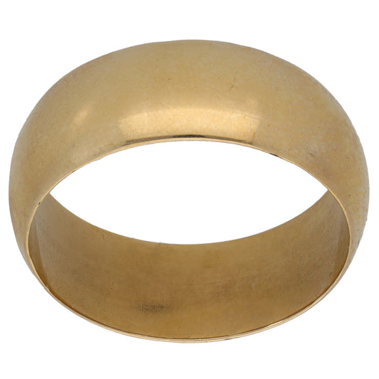 9ct Gold Plain Wedding Ring Size W