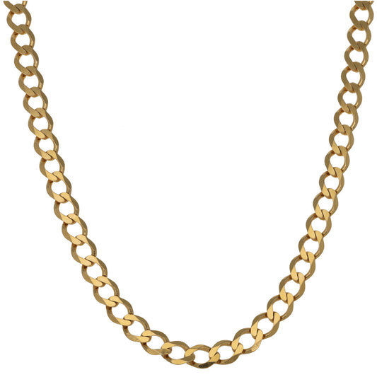 9ct Gold Curb Chain 24"