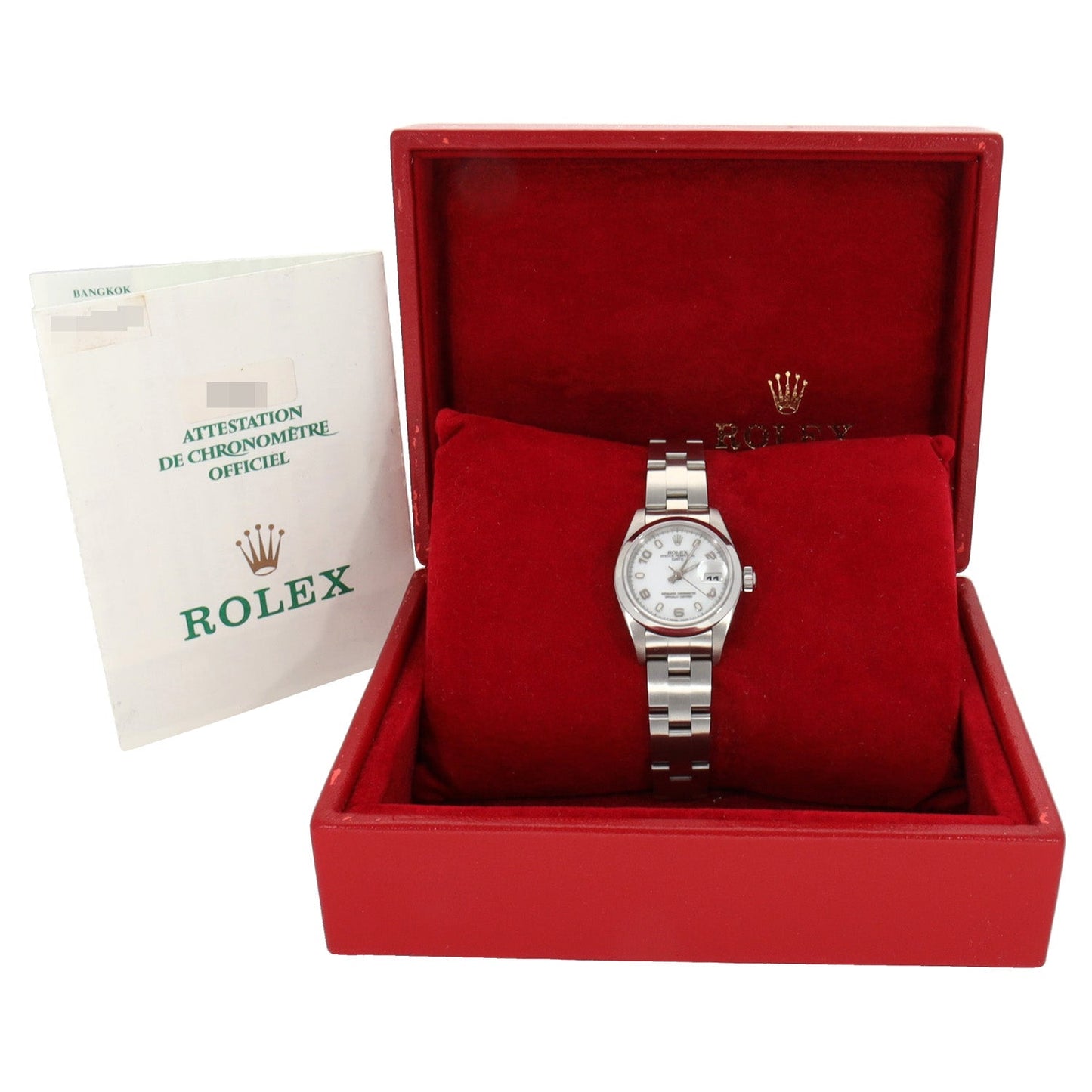 Rolex Date 69160 26mm Stainless Steel Watch