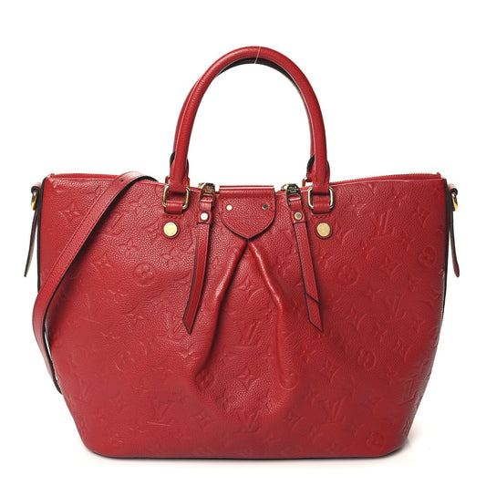 Louis Vuitton Mazarine MM Monogram Empreinte Leather Bag - Cherry