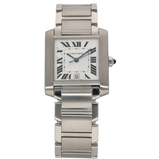 Cartier Tank Francaise W51002Q3 28mm Stainless Steel Watch