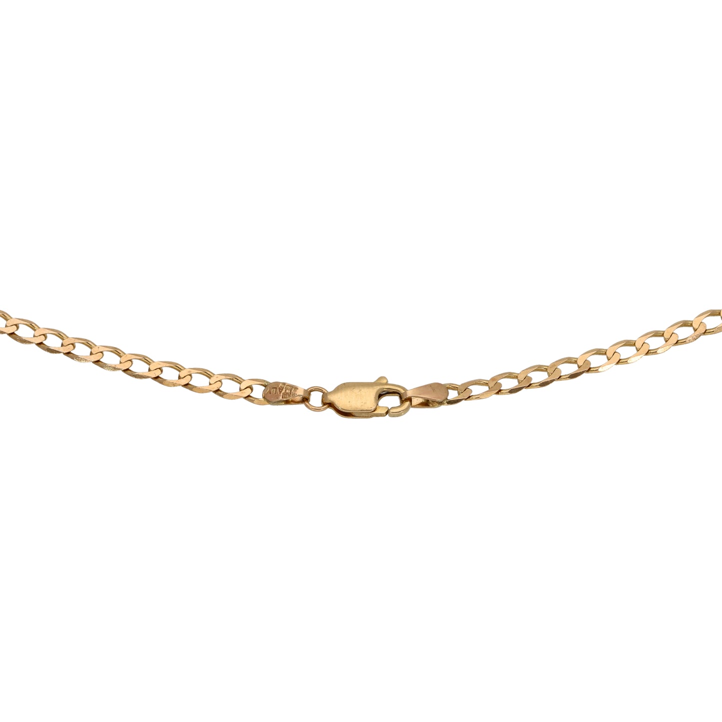 9ct Gold Curb Chain 22"