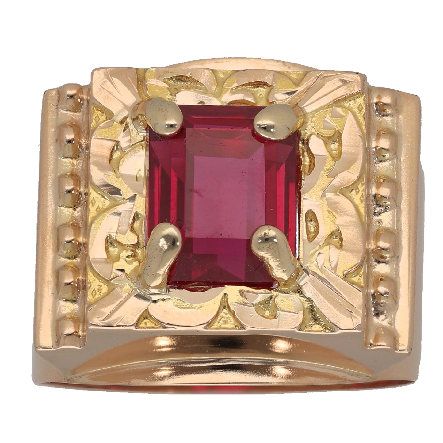 14ct Gold Imitation Dress/Cocktail Ring Size X