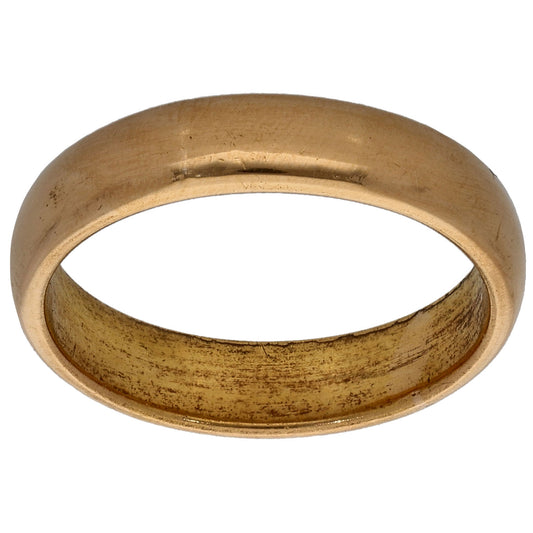 22ct Gold Plain Wedding Ring Size L