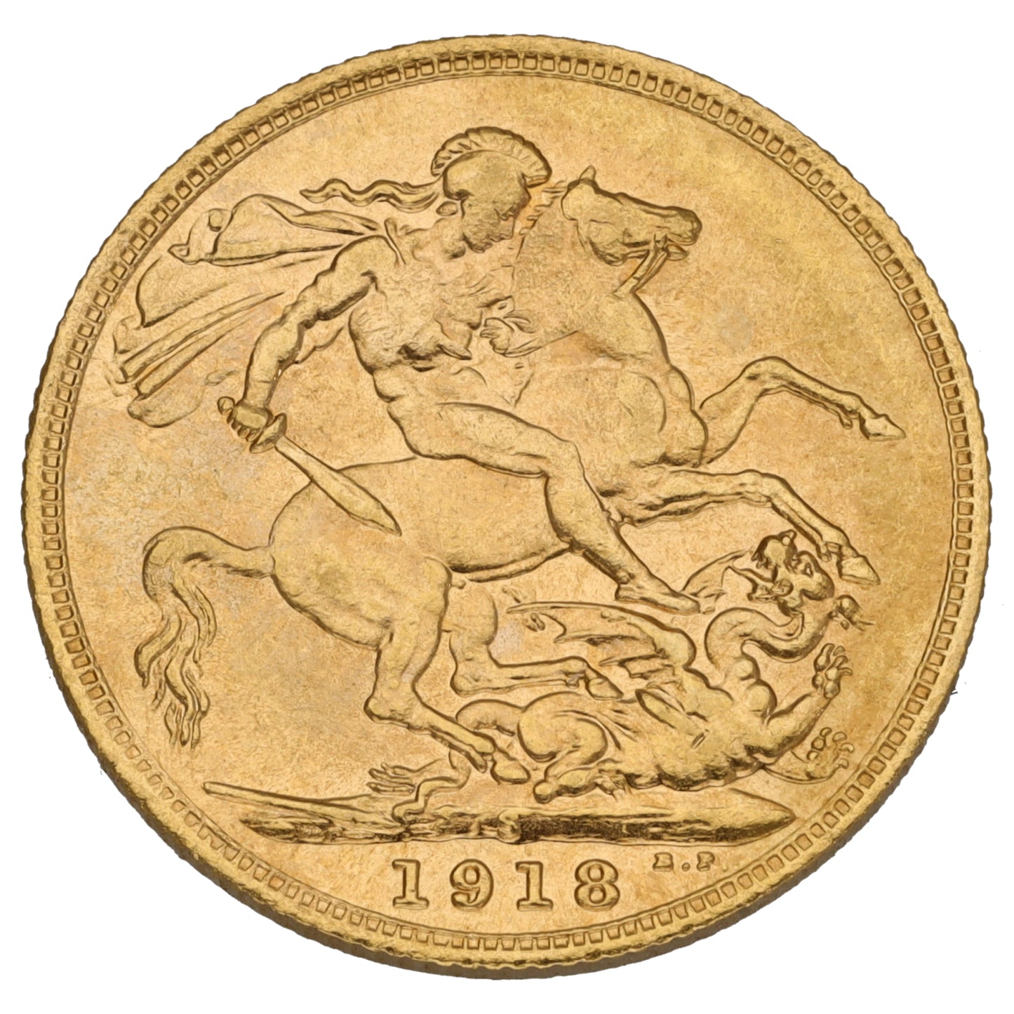 22ct Gold King George V Full Sovereign Coin 1918