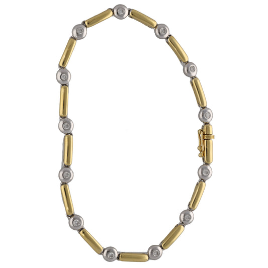 18ct Gold 0.39ct Diamond Line/Tennis Bracelet