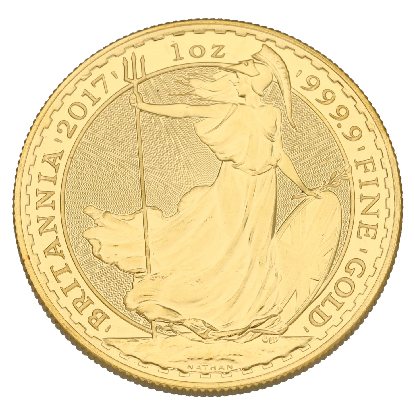 24ct Gold Queen Elizabeth II 1 OZ Britannia Coin 2017