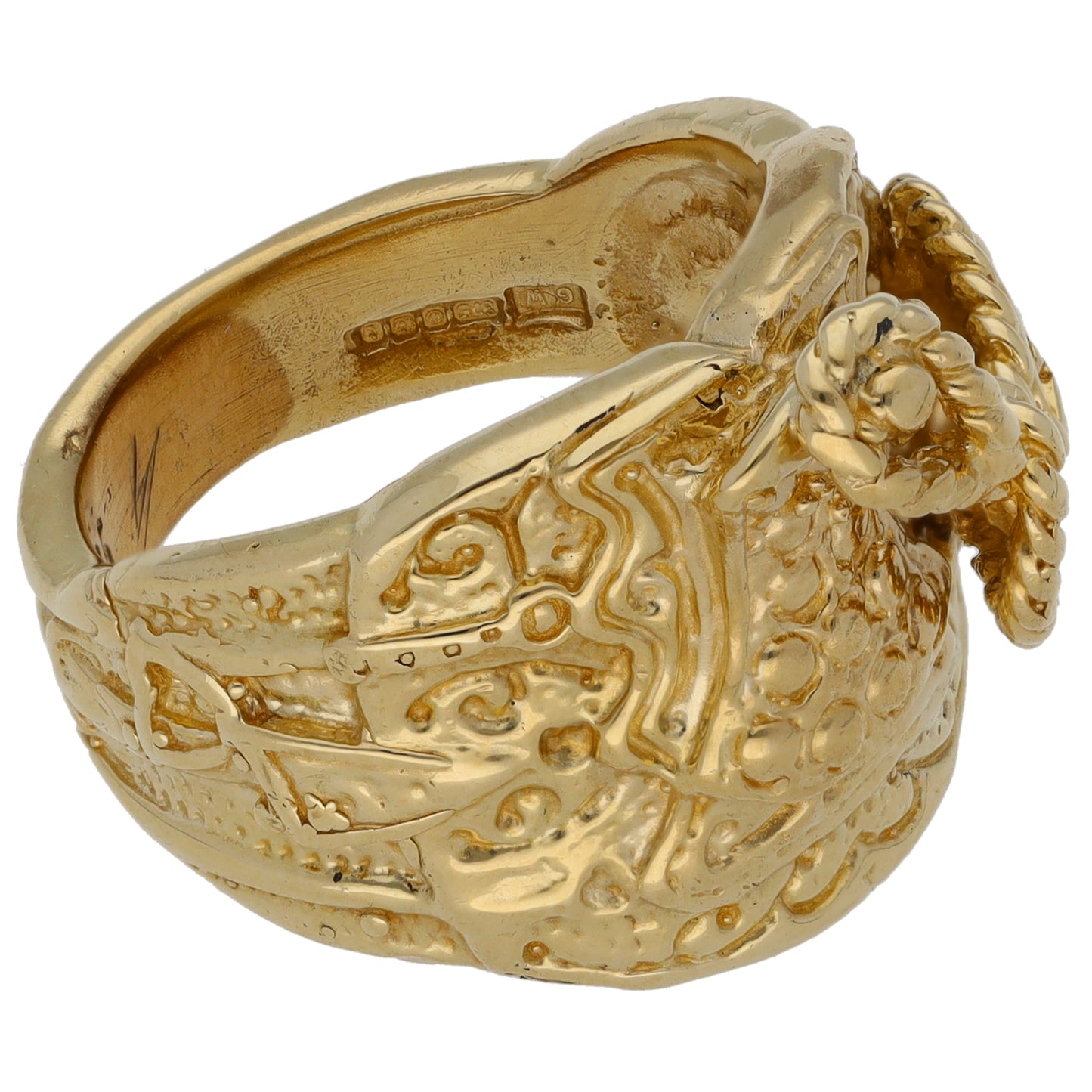 9ct Gold Saddle Ring Size N