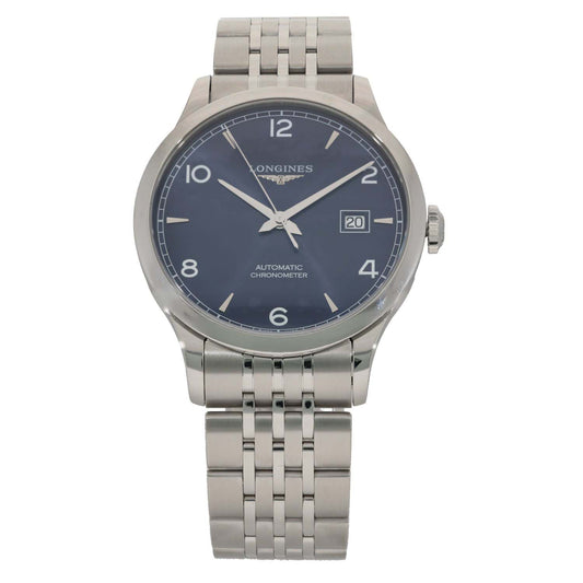 Longines Record L2.821.4 40mm Stainless Steel Watch