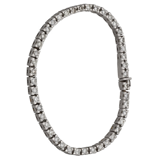 18ct White Gold 4.40ct Diamond Line/Tennis Bracelet