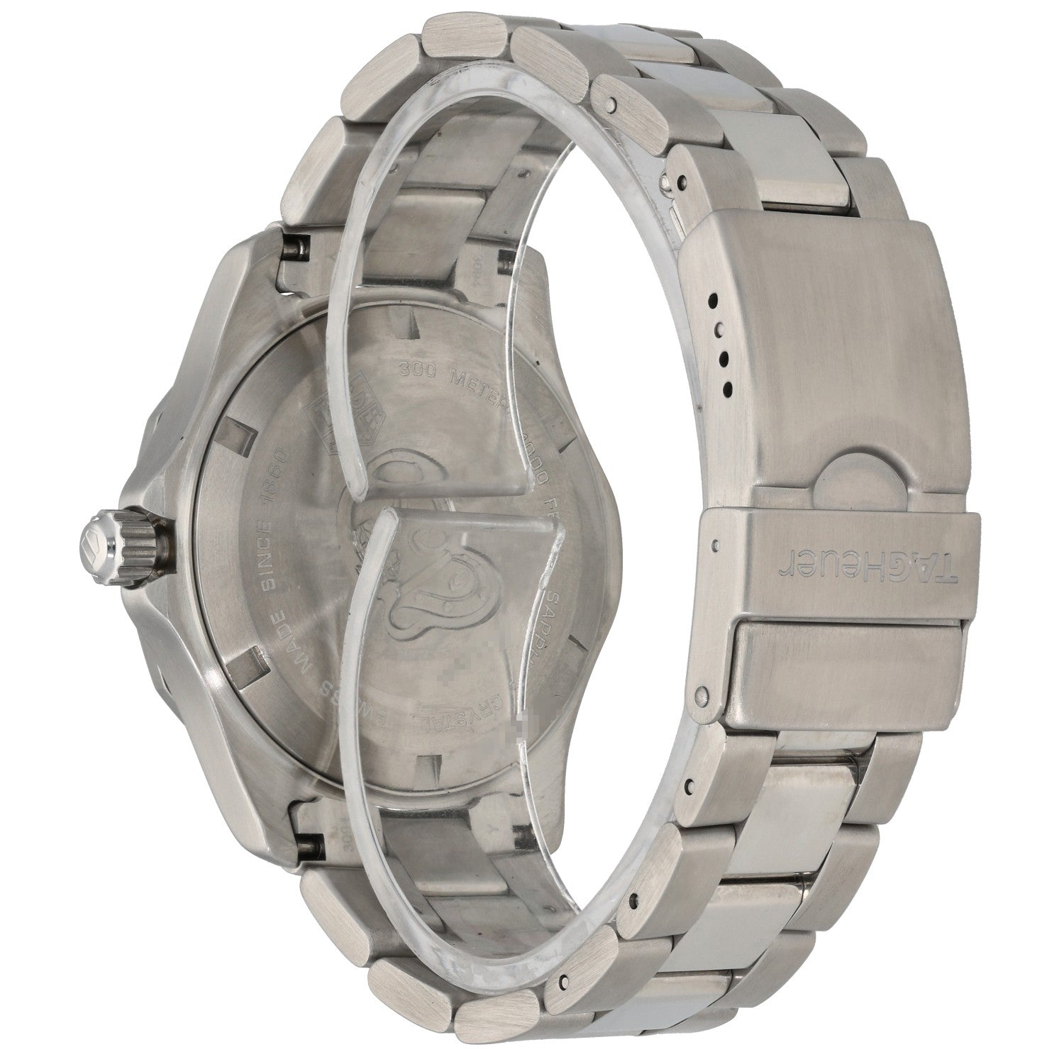 Tag Heuer Aquaracer WAF111E, Grey Dial, Stainless Steel, Rear Angle Image