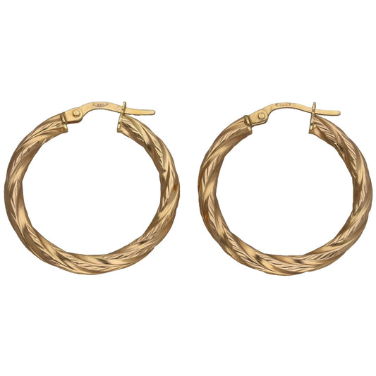 9ct Gold Hoop Earrings