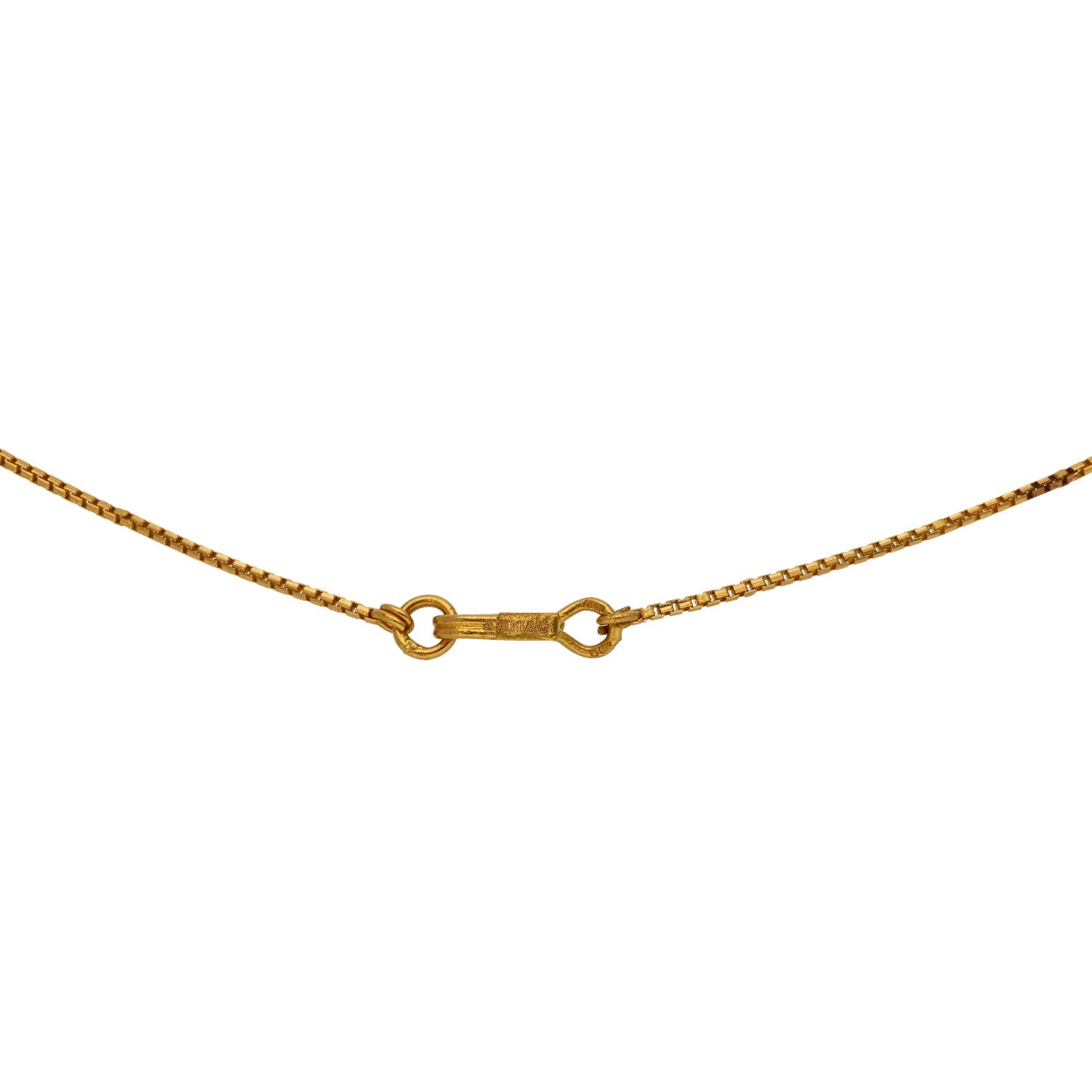 22ct Gold Imitation Gems Fancy Necklace 16"