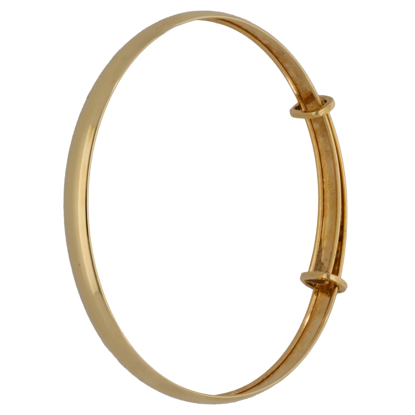 9ct Gold 0.005ct Diamond Expanding Bangle