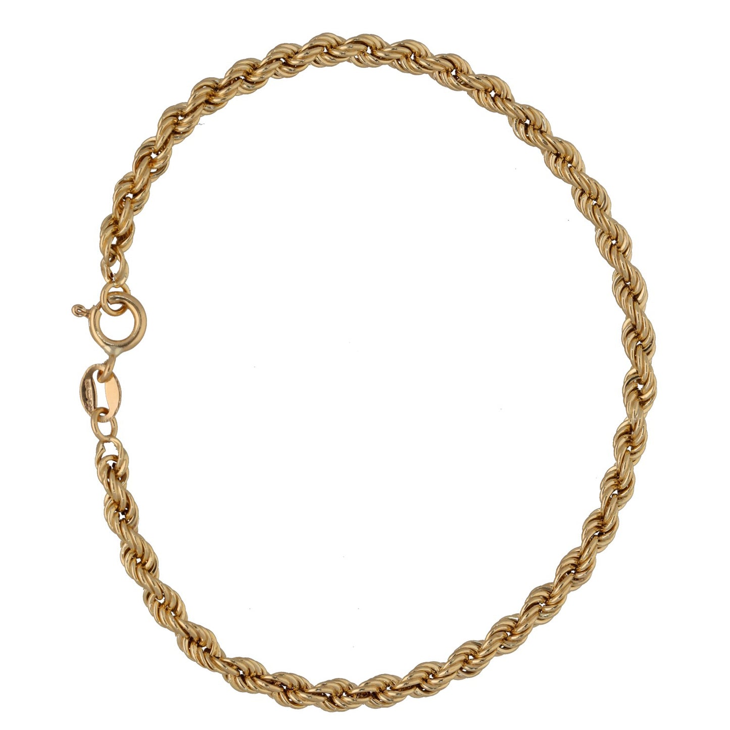 9ct Gold Rope Bracelet