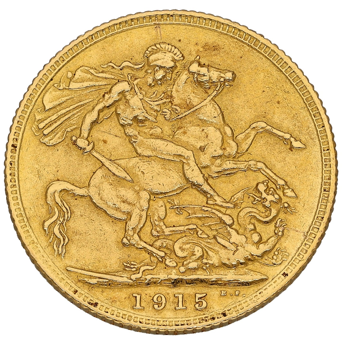 22ct Gold King George V Full Sovereign Coin 1915