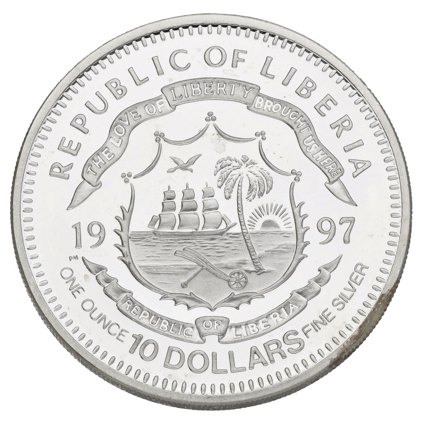 Sterling Silver World War II Evacuation From Dunkirk 10 Dollars Coin 1997