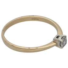 Load image into Gallery viewer, 9ct Gold 0.25ct Diamond Solitaire Ring Size T
