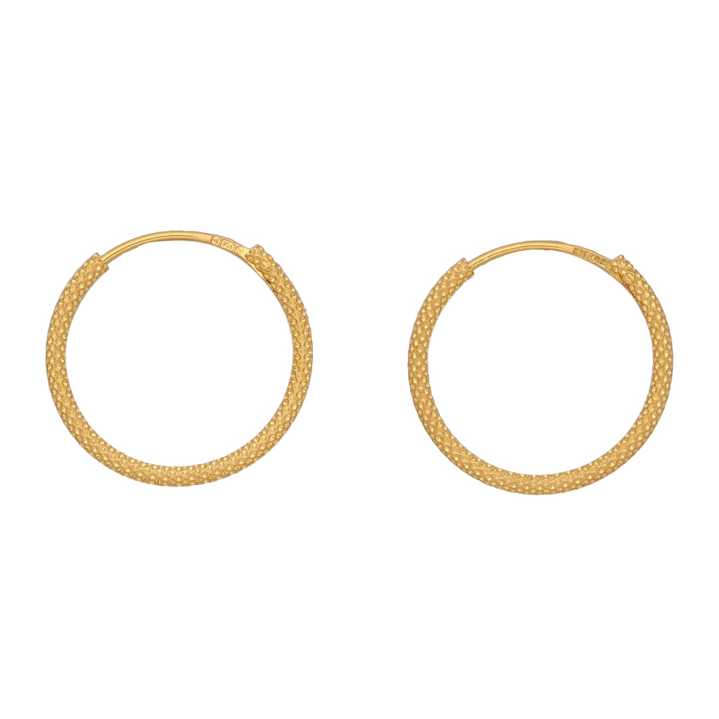 New 22ct Gold Hoop Earrings