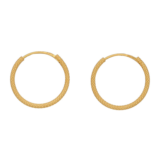 New 22ct Gold Hoop Earrings