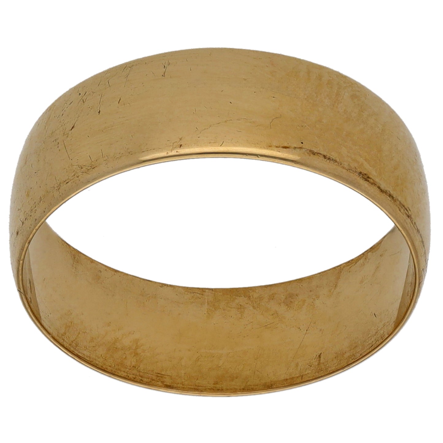 9ct Gold Plain Wedding Ring Size M