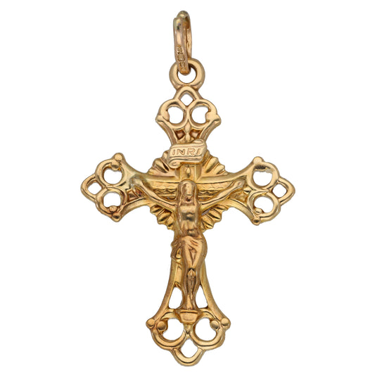 9ct Gold Crucifix Pendant