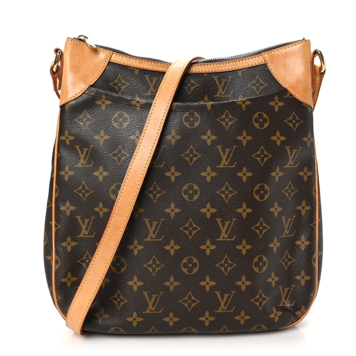 Louis Vuitton Odeon MM Monogram Coated Canvas Bag - Brown