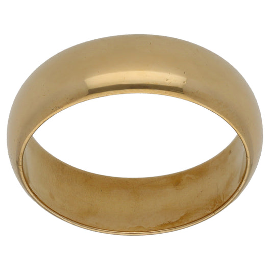 9ct Gold Plain Wedding Ring Size S