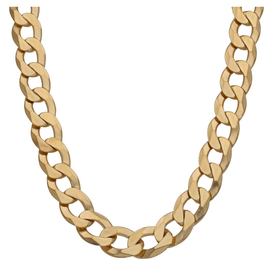9ct Gold Curb Chain 26"